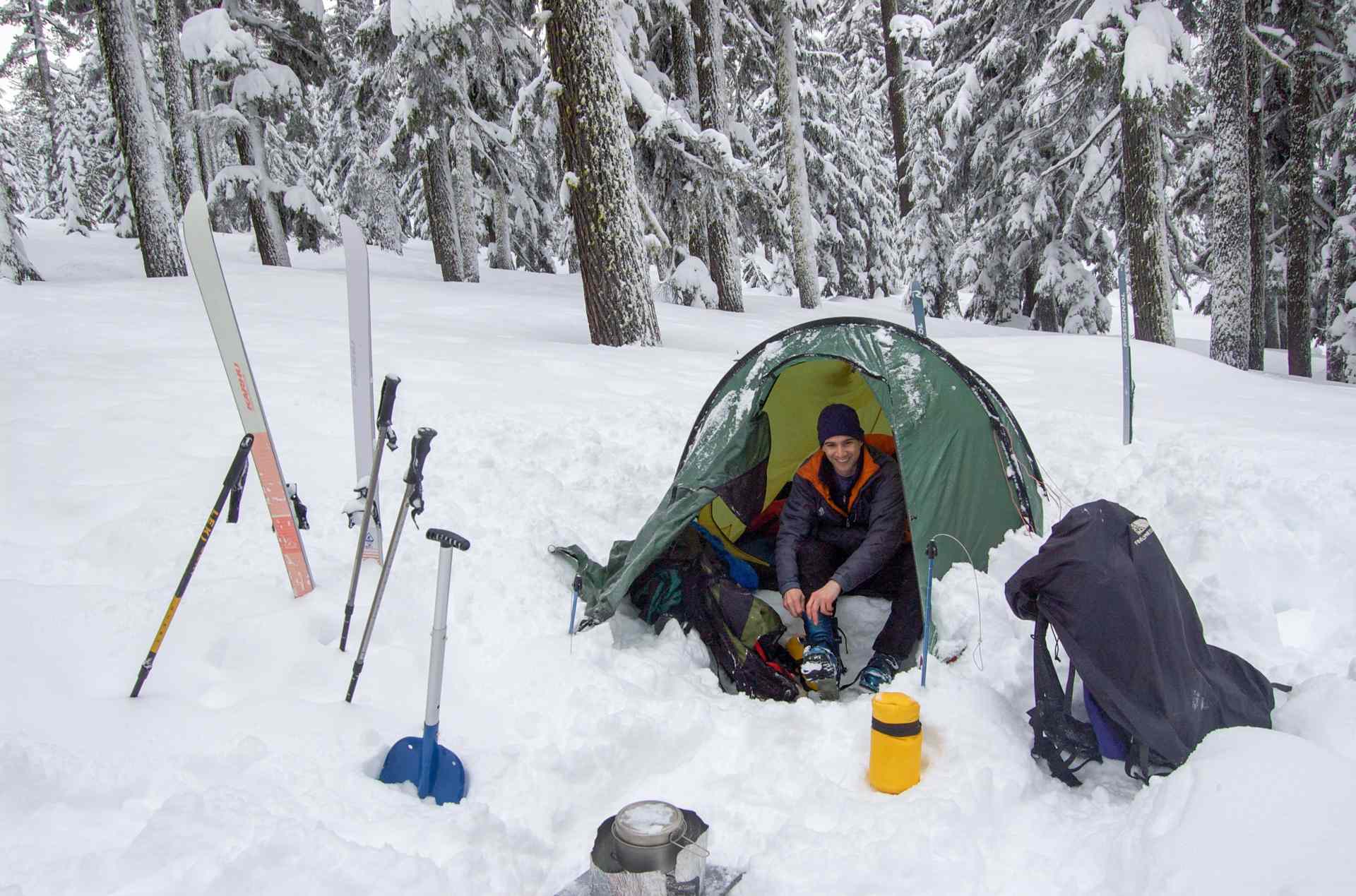 winter camping locations